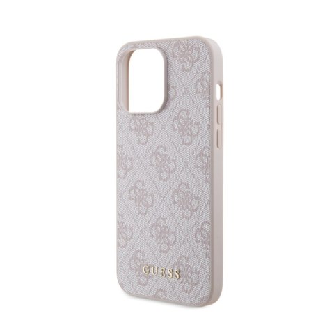 Guess 4G Metal Gold Logo - Etui iPhone 15 Pro Max (różowy) Guess 4G Metal Gold Logo - Etui iPhone 15 Pro Max (różowy)