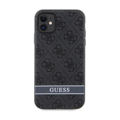 Guess 4G Printed Stripe - Etui iPhone 11 / iPhone XR (szary) Guess 4G Printed Stripe - Etui iPhone 11 / iPhone XR (szary)