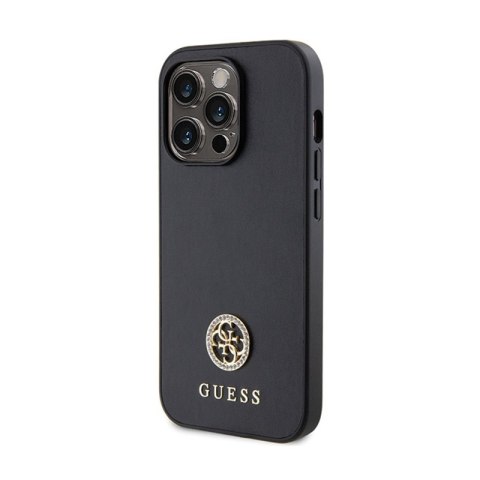 Guess 4G Strass Metal Logo - Etui iPhone 15 Pro Max (czarny) Guess 4G Strass Metal Logo - Etui iPhone 15 Pro Max (czarny)