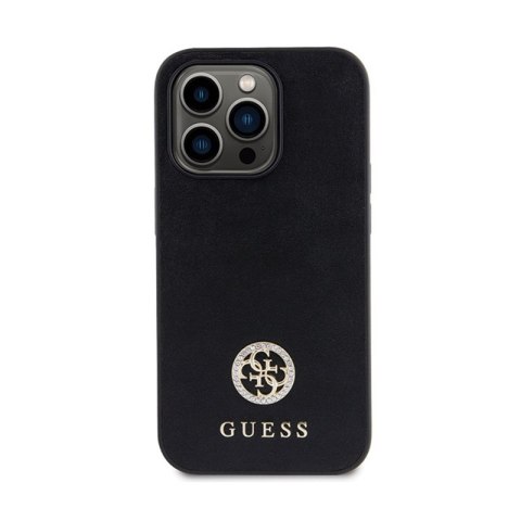 Guess 4G Strass Metal Logo - Etui iPhone 15 Pro Max (czarny) Guess 4G Strass Metal Logo - Etui iPhone 15 Pro Max (czarny)
