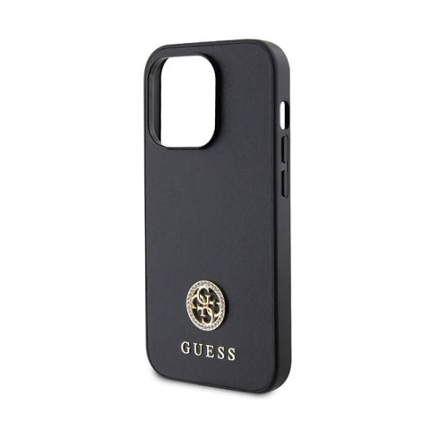 Guess 4G Strass Metal Logo - Etui iPhone 15 Pro Max (czarny) Guess 4G Strass Metal Logo - Etui iPhone 15 Pro Max (czarny)