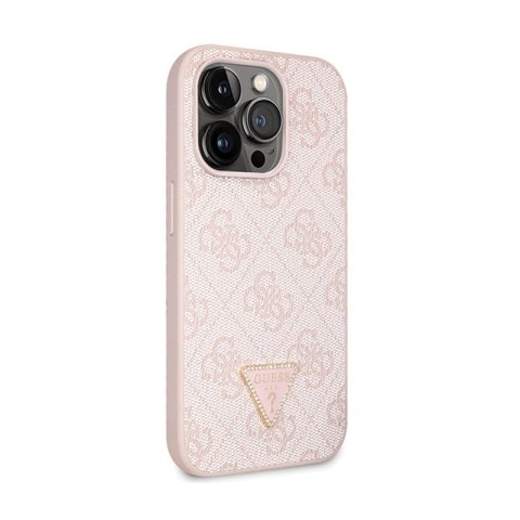 Guess Crossbody 4G Metal Logo - Etui iPhone 15 Pro (różowy) Guess Crossbody 4G Metal Logo - Etui iPhone 15 Pro (różowy)