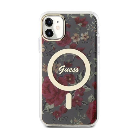 Guess Flower MagSafe - Etui iPhone 11 (Zielony) Guess Flower MagSafe - Etui iPhone 11 (Zielony)