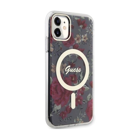 Guess Flower MagSafe - Etui iPhone 11 (Zielony) Guess Flower MagSafe - Etui iPhone 11 (Zielony)