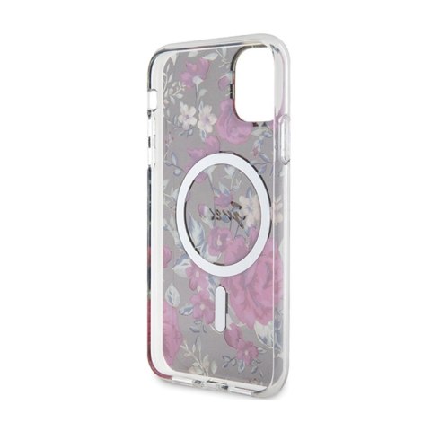 Guess Flower MagSafe - Etui iPhone 11 (Zielony) Guess Flower MagSafe - Etui iPhone 11 (Zielony)