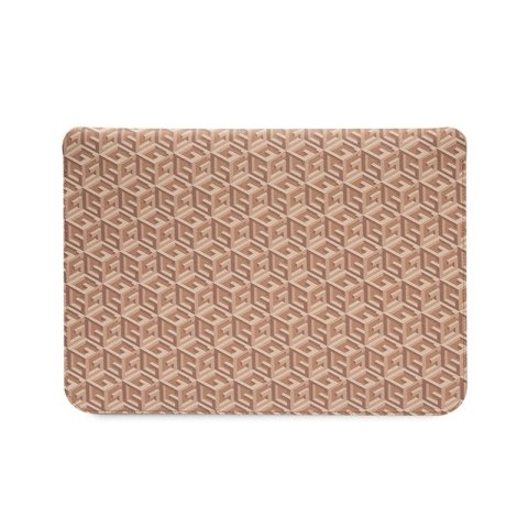Guess GCube Stripes Computer Sleeve - Etui na notebooka 16" (brązowy) Guess GCube Stripes Computer Sleeve - Etui na notebooka 16" (brązowy)