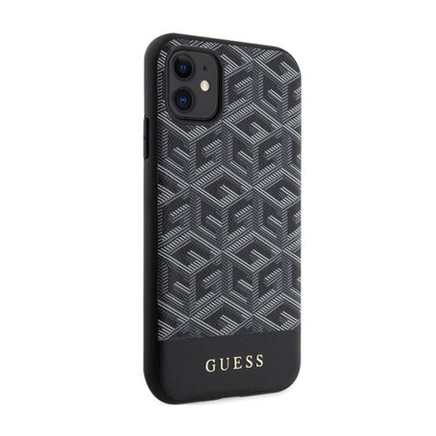 Guess GCube Stripes MagSafe - Etui iPhone 11 (Czarny) Guess GCube Stripes MagSafe - Etui iPhone 11 (Czarny)