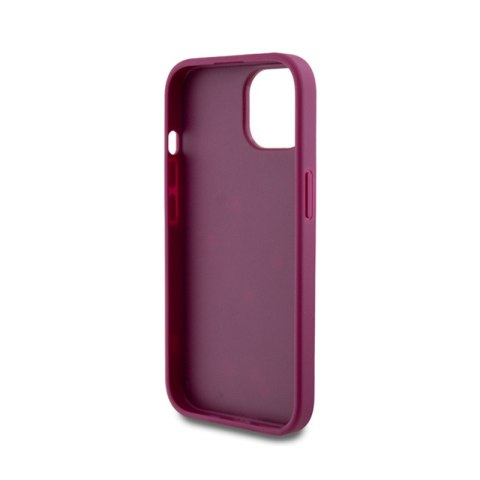 Guess Glitter Script Big 4G - Etui iPhone 15 (fioletowy) Guess Glitter Script Big 4G - Etui iPhone 15 (fioletowy)