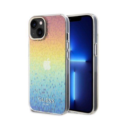 Guess IML Faceted Mirror Disco Iridescent - Etui iPhone 15 (Iridescent) Guess IML Faceted Mirror Disco Iridescent - Etui iPhone 15 (Iridescent)