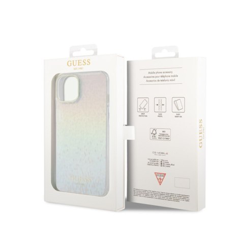Guess IML Faceted Mirror Disco Iridescent - Etui iPhone 15 (Iridescent) Guess IML Faceted Mirror Disco Iridescent - Etui iPhone 15 (Iridescent)