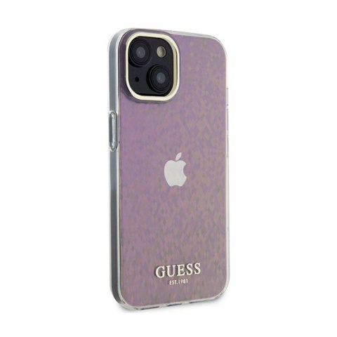 Guess IML Faceted Mirror Disco Iridescent - Etui iPhone 15 (różowy) Guess IML Faceted Mirror Disco Iridescent - Etui iPhone 15 (różowy)