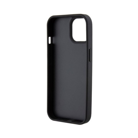 Guess Leather 4G Stamped - Etui iPhone 15 (czarny) Guess Leather 4G Stamped - Etui iPhone 15 (czarny)