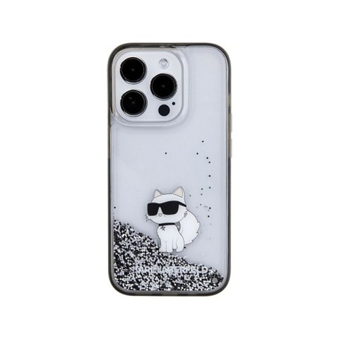 Karl Lagerfeld Liquid Glitter Choupette - Etui iPhone 15 Pro (przezroczysty) Karl Lagerfeld Liquid Glitter Choupette - Etui iPhone 15 Pro (przezroczysty)