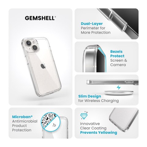 Speck Gemshell - Etui iPhone 15 / iPhone 14 / iPhone 13 (Clear) Speck Gemshell - Etui iPhone 15 / iPhone 14 / iPhone 13 (Clear)