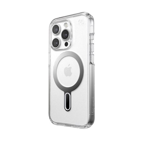 Speck Presidio Perfect-Clear ClickLock & Magsafe - Etui iPhone 15 Pro (Clear / Chrome Finish / Serene Silver) Speck Presidio Perfect-Clear ClickLock & Magsafe - Etui iPhone 15 Pro (Clear / Chrome Finish / Serene Silver)