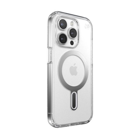 Speck Presidio Perfect-Clear ClickLock & Magsafe - Etui iPhone 15 Pro (Clear / Chrome Finish / Serene Silver) Speck Presidio Perfect-Clear ClickLock & Magsafe - Etui iPhone 15 Pro (Clear / Chrome Finish / Serene Silver)