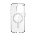 Speck Presidio Perfect-Clear ClickLock & Magsafe - Etui iPhone 15 Pro (Clear / Chrome Finish / Serene Silver)