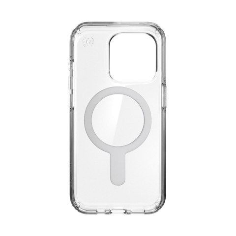 Speck Presidio Perfect-Clear ClickLock & Magsafe - Etui iPhone 15 Pro (Clear / Chrome Finish / Serene Silver) Speck Presidio Perfect-Clear ClickLock & Magsafe - Etui iPhone 15 Pro (Clear / Chrome Finish / Serene Silver)