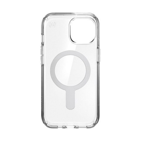 Speck Presidio Perfect-Clear ClickLock & Magsafe - Etui iPhone 15 / iPhone 14 / iPhone 13 (Clear / Chrome Finish / Serene Silver Speck Presidio Perfect-Clear ClickLock & Magsafe - Etui iPhone 15 / iPhone 14 / iPhone 13 (Clear / Chrome Finish / Serene Silver
