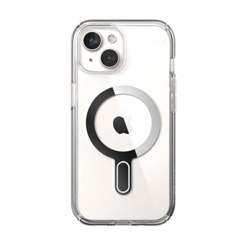 Speck Presidio Perfect-Clear ClickLock & Magsafe - Etui iPhone 15 / iPhone 14 / iPhone 13 (Clear / Chrome Finish / Serene Silver Speck Presidio Perfect-Clear ClickLock & Magsafe - Etui iPhone 15 / iPhone 14 / iPhone 13 (Clear / Chrome Finish / Serene Silver