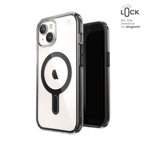 Speck Presidio Perfect-Clear ClickLock & Magsafe - Etui iPhone 15 / iPhone 14 / iPhone 13 (Clear / Frosted Black / Slate Grey) Speck Presidio Perfect-Clear ClickLock & Magsafe - Etui iPhone 15 / iPhone 14 / iPhone 13 (Clear / Frosted Black / Slate Grey)