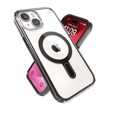Speck Presidio Perfect-Clear ClickLock & Magsafe - Etui iPhone 15 / iPhone 14 / iPhone 13 (Clear / Frosted Black / Slate Grey) Speck Presidio Perfect-Clear ClickLock & Magsafe - Etui iPhone 15 / iPhone 14 / iPhone 13 (Clear / Frosted Black / Slate Grey)