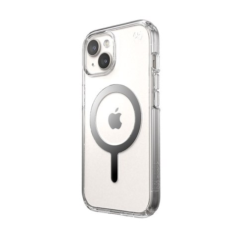 Speck Presidio Perfect-Clear MagSafe - Etui iPhone 15 / iPhone 14 / iPhone 13 (Clear / Chrome Finish / Serene Silver) Speck Presidio Perfect-Clear MagSafe - Etui iPhone 15 / iPhone 14 / iPhone 13 (Clear / Chrome Finish / Serene Silver)