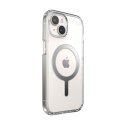 Speck Presidio Perfect-Clear MagSafe - Etui iPhone 15 / iPhone 14 / iPhone 13 (Clear / Chrome Finish / Serene Silver)