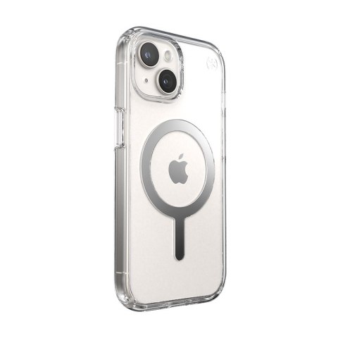 Speck Presidio Perfect-Clear MagSafe - Etui iPhone 15 / iPhone 14 / iPhone 13 (Clear / Chrome Finish / Serene Silver) Speck Presidio Perfect-Clear MagSafe - Etui iPhone 15 / iPhone 14 / iPhone 13 (Clear / Chrome Finish / Serene Silver)