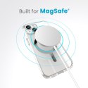 Speck Presidio Perfect-Clear MagSafe - Etui iPhone 15 / iPhone 14 / iPhone 13 (Clear / Chrome Finish / Serene Silver)