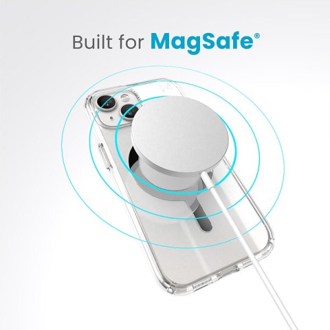 Speck Presidio Perfect-Clear MagSafe - Etui iPhone 15 / iPhone 14 / iPhone 13 (Clear / Chrome Finish / Serene Silver) Speck Presidio Perfect-Clear MagSafe - Etui iPhone 15 / iPhone 14 / iPhone 13 (Clear / Chrome Finish / Serene Silver)