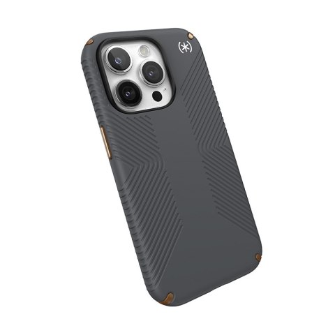Speck Presidio2 Grip - Etui iPhone 15 Pro (Charcoal Grey / Cool Bronze / White) Speck Presidio2 Grip - Etui iPhone 15 Pro (Charcoal Grey / Cool Bronze / White)