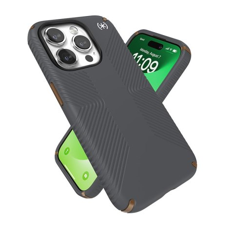 Speck Presidio2 Grip - Etui iPhone 15 Pro (Charcoal Grey / Cool Bronze / White) Speck Presidio2 Grip - Etui iPhone 15 Pro (Charcoal Grey / Cool Bronze / White)