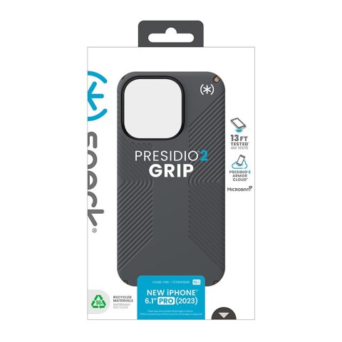 Speck Presidio2 Grip - Etui iPhone 15 Pro (Charcoal Grey / Cool Bronze / White) Speck Presidio2 Grip - Etui iPhone 15 Pro (Charcoal Grey / Cool Bronze / White)