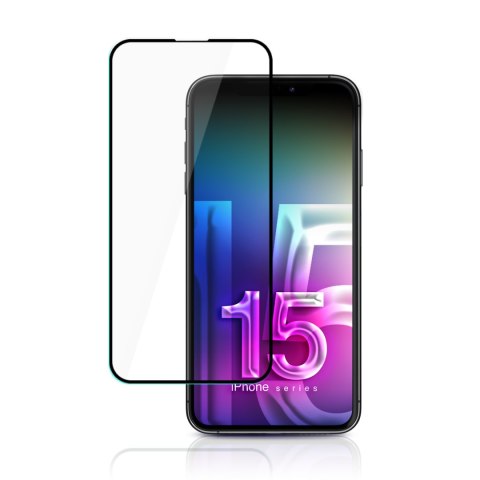 3mk HardGlass Max Lite - Szkło hartowane do iPhone 15 Pro Max (Czarny) 3mk HardGlass Max Lite - Szkło hartowane do iPhone 15 Pro Max (Czarny)