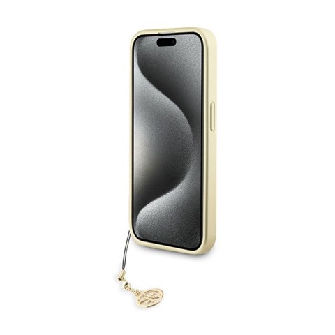 Guess 4G Charms Collection - Etui iPhone 15 Pro (brązowy) Guess 4G Charms Collection - Etui iPhone 15 Pro (brązowy)