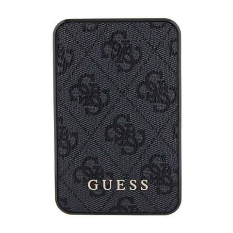 Guess 4G Leather Metal Logo - Power Bank 5000 mAh 15W (czarny) Guess 4G Leather Metal Logo - Power Bank 5000 mAh 15W (czarny)