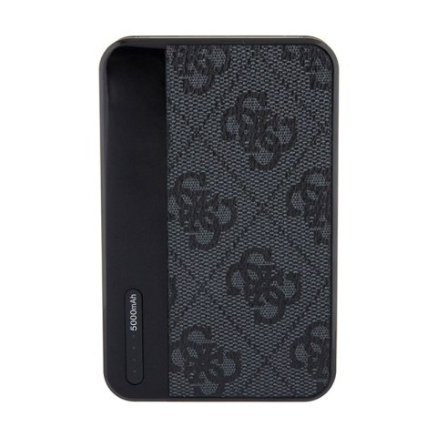 Guess 4G Leather Metal Logo - Power Bank 5000 mAh 15W (czarny) Guess 4G Leather Metal Logo - Power Bank 5000 mAh 15W (czarny)