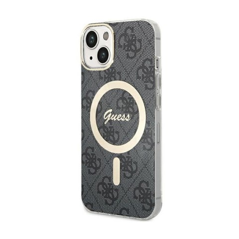 Guess 4G MagSafe - Etui iPhone 15 (czarny) Guess 4G MagSafe - Etui iPhone 15 (czarny)