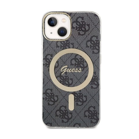 Guess 4G MagSafe - Etui iPhone 15 (czarny) Guess 4G MagSafe - Etui iPhone 15 (czarny)