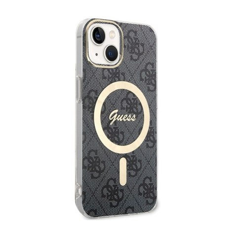Guess 4G MagSafe - Etui iPhone 15 (czarny) Guess 4G MagSafe - Etui iPhone 15 (czarny)