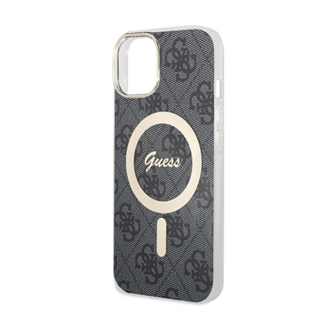 Guess 4G MagSafe - Etui iPhone 15 (czarny) Guess 4G MagSafe - Etui iPhone 15 (czarny)