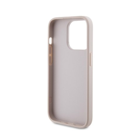 Guess 4G Metal Gold Logo - Etui iPhone 15 Pro (różowy) Guess 4G Metal Gold Logo - Etui iPhone 15 Pro (różowy)