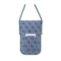 Guess 4G Metal Script Logo - Torebka crossbody na telefon (niebieski)