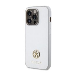 Guess 4G Strass Metal Logo - Etui iPhone 15 Pro (srebrny)