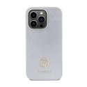 Guess 4G Strass Metal Logo - Etui iPhone 15 Pro (srebrny)