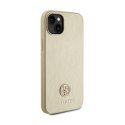 Guess 4G Strass Metal Logo - Etui iPhone 15 (złoty)