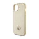 Guess 4G Strass Metal Logo - Etui iPhone 15 (złoty)