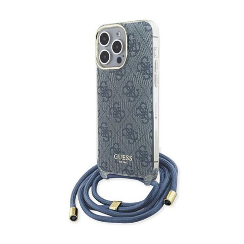 Guess Crossbody Cord 4G Print - Etui iPhone 15 Pro Max (niebieski) Guess Crossbody Cord 4G Print - Etui iPhone 15 Pro Max (niebieski)