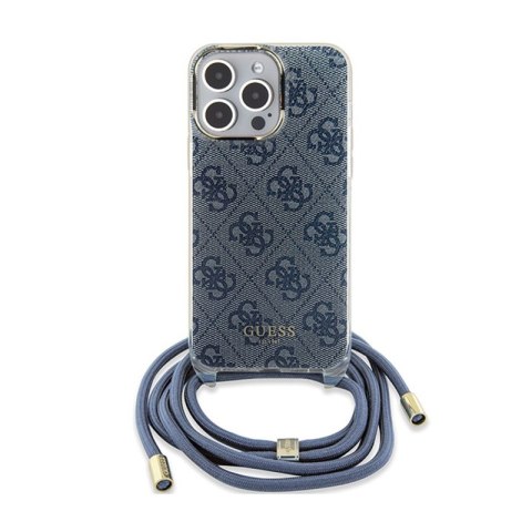 Guess Crossbody Cord 4G Print - Etui iPhone 15 Pro Max (niebieski) Guess Crossbody Cord 4G Print - Etui iPhone 15 Pro Max (niebieski)